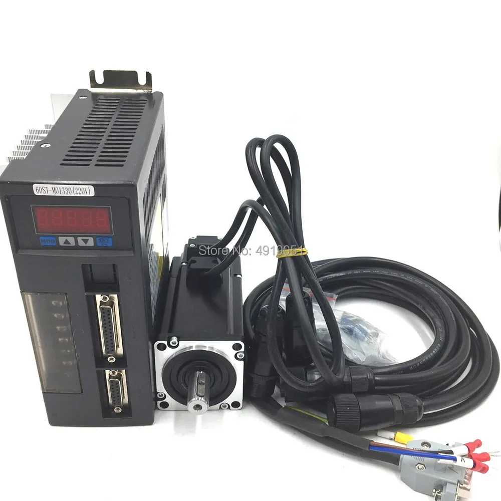 1.2KW 110 мм NEMA42 AC сервомотор + Drive комплекты 4NM 1000 w 220VAC 3000 об/мин 110st m04030 Высокая