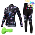 Велосипедная майка для девочек, с длинным рукавом, дышащая, 2022