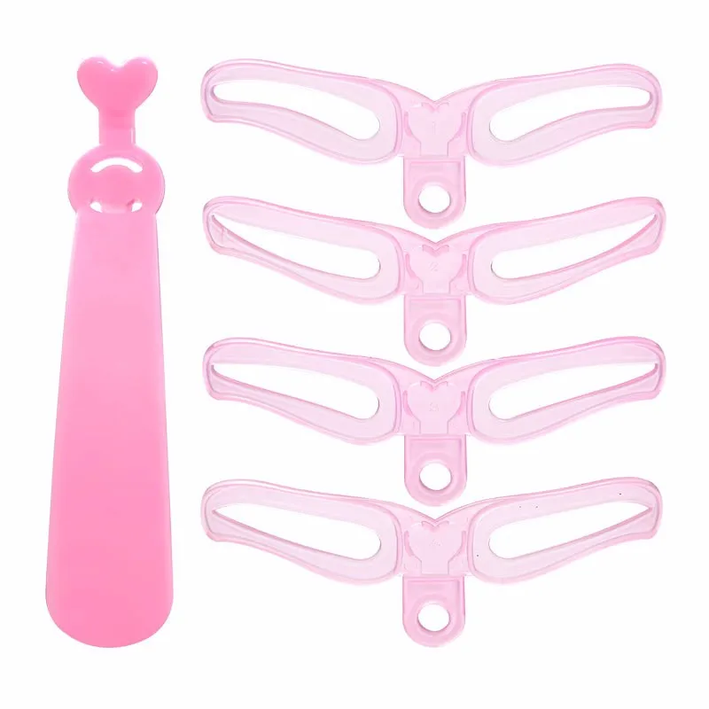 4Pcs/Set Drop Shipping Brow Stencils Reusable Eyebrow Shaping Defining Eye Drawing Guide Template Pro Makeup Tool | Красота и