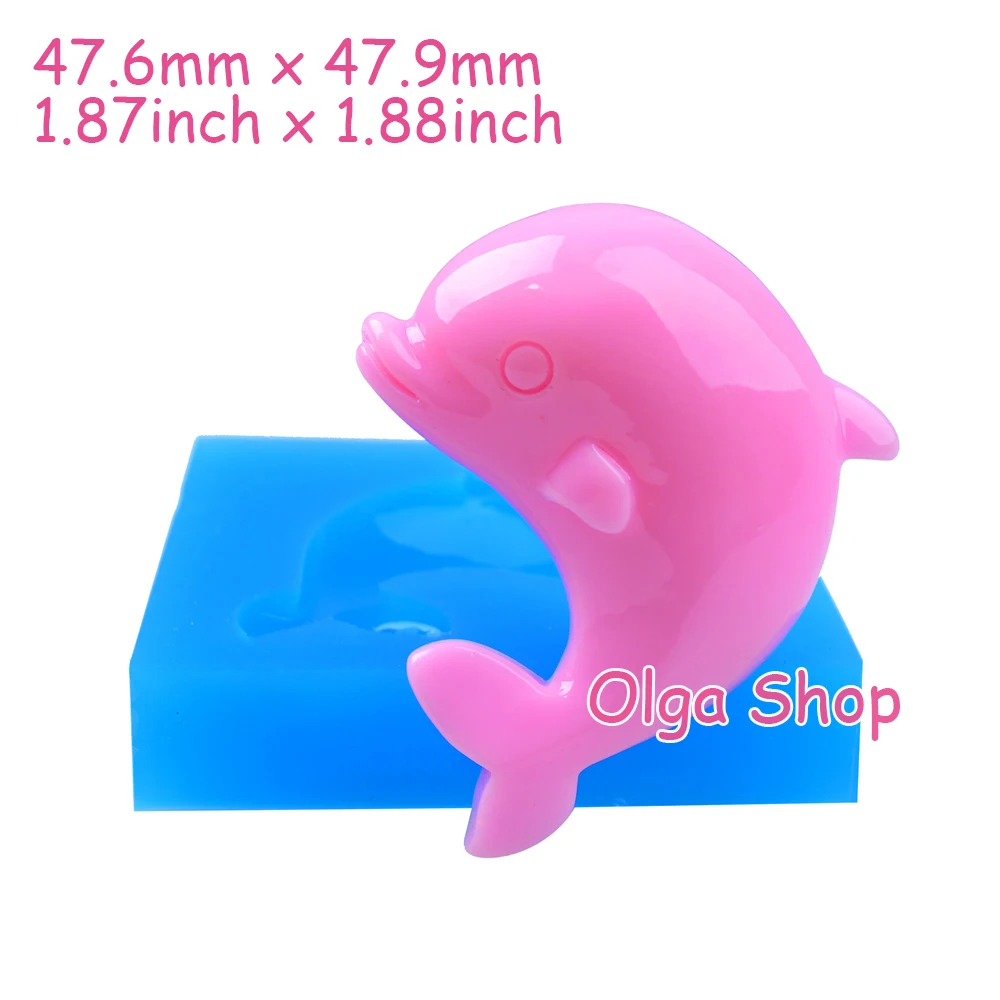 DYL549 47 9 мм силиконовая форма Дельфин МОРСКАЯ ФОРМА в виде животных Sugarcraft Fondant