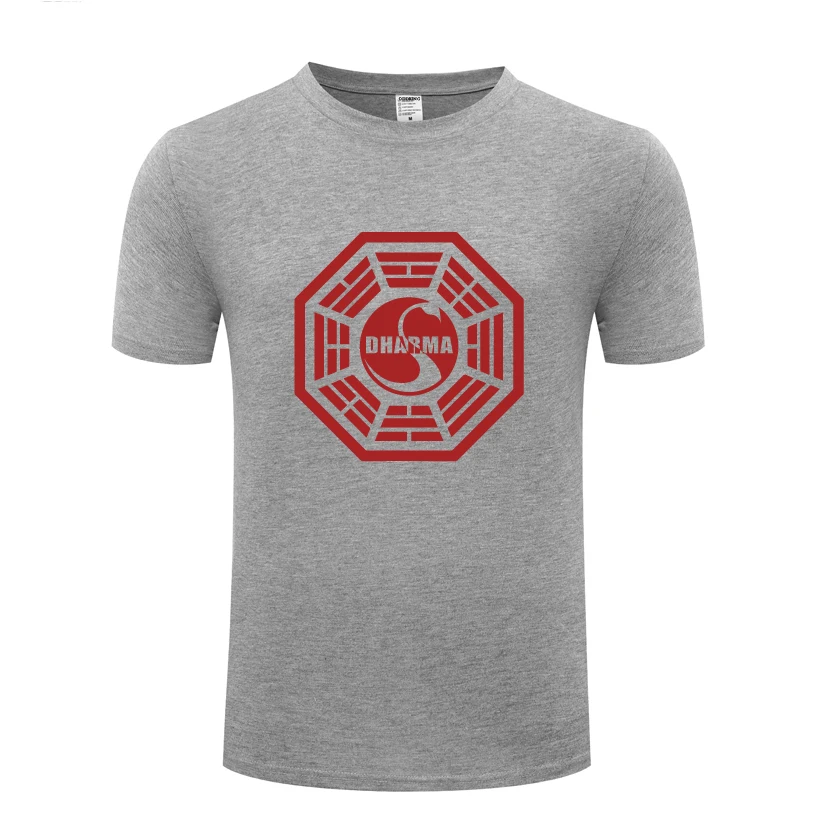 Dharma Initiative Swan Logo Lost Мужская футболка 2018 новая хлопковая Повседневная с коротким