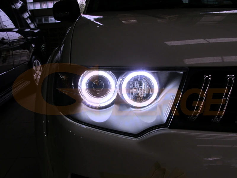 Для Mitsubishi Montero Sport 2009- отличный ультра яркий COB комплект светодиодов «глаза ангела»
