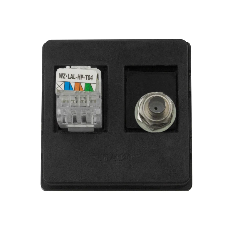 MVAVA TV+TEL Wall Receptacle Television and RJ11 Telephone Plug Port Jack Socket Luxury Satin Metal Outlet Free Shipping | Обустройство