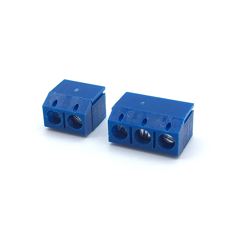 20 шт./лот винт KF301 3P 2Pin 5 мм прямой штифт Клеммная колодка PCB синий и зеленый |