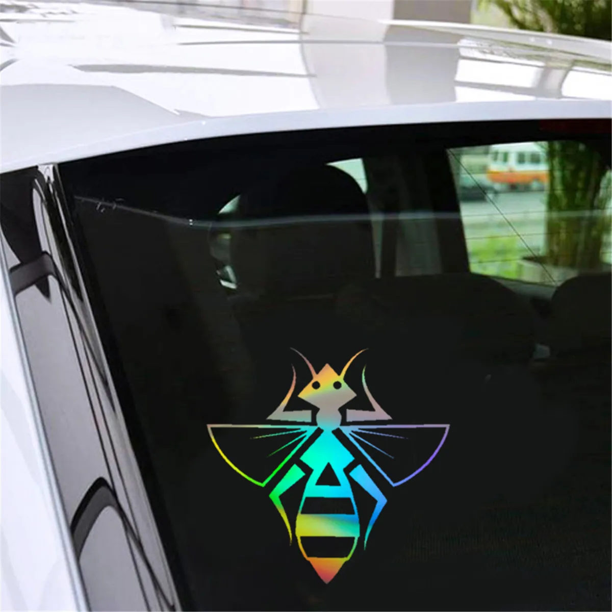 Funny Cartoon Bee Car Window Door Bumper Laptop Motorcycle Decal Vinyl Sticker | Автомобили и мотоциклы