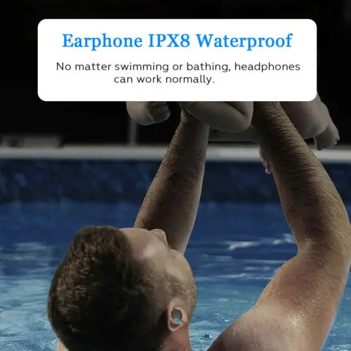 Bluetooth беспроводные наушники 5 0 TWS стерео мини с шумоподавлением IPX8
