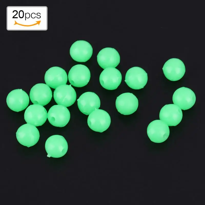 20 шт светящиеся бусины для рыбалки Мягкие приманки рыболовные космические бобы