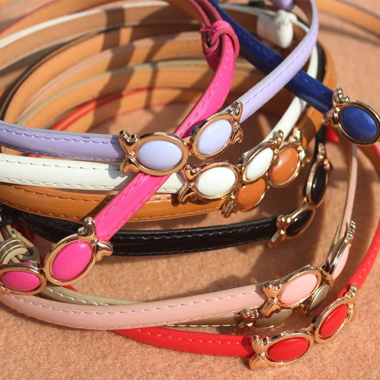 Модный женский однотонный пояс с правой застежкой для девушек аксессуары одежды