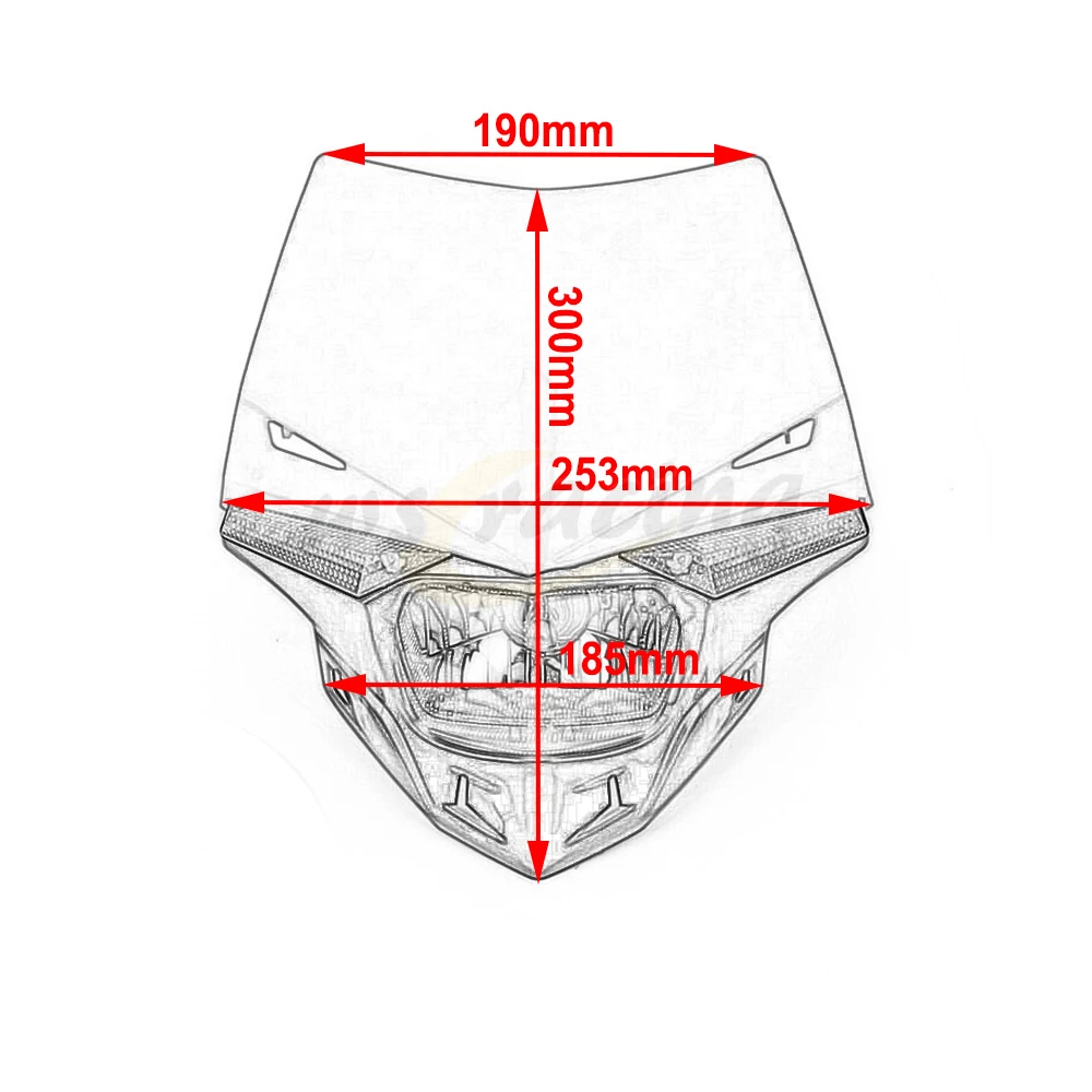 Мотоцикл супермото универсальный фары для автомобиля хвост StreetFighter CRF YZF WRF KXF KLX