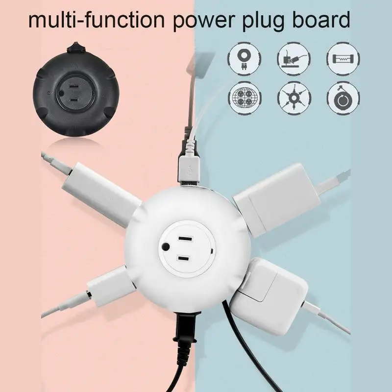 Путешествия Multi function Универсальный пончик патч корд usb разъем для зарядки в