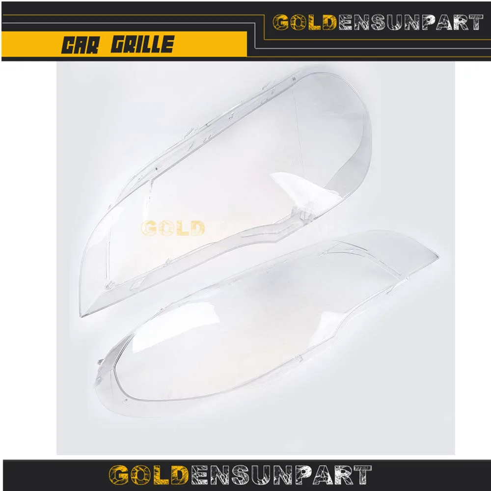 

2Pcs Car Left &Right Headlamp Shell Headlight Lens Replacement Cover for BMW 2007-2012 X5 E70 Car Lights Headlight Lamp Case