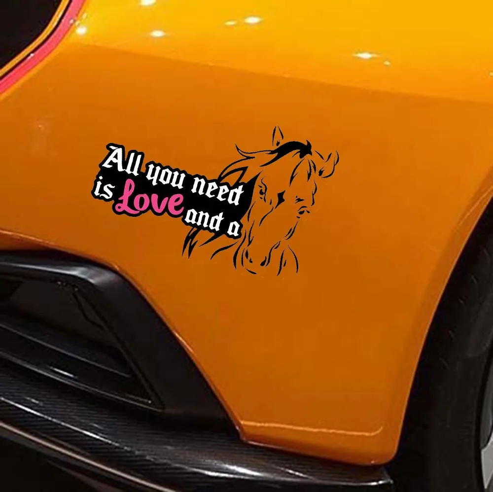 All You Need Is Love And A Horse Sticker Inland 4x4 Australian Vinyl Accessories Decoration | Автомобили и мотоциклы
