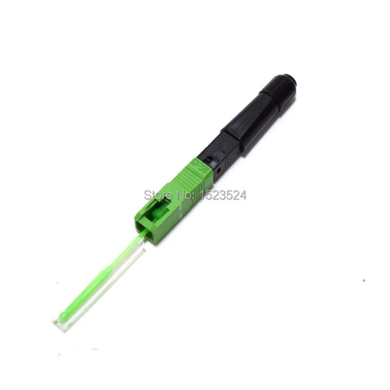 100pcs/lot SC/APC Hot Melt Type Fiber Optic Quick Connector SC APC Hot Melt FTTH Fast Connector Fusion Splicer On Connector