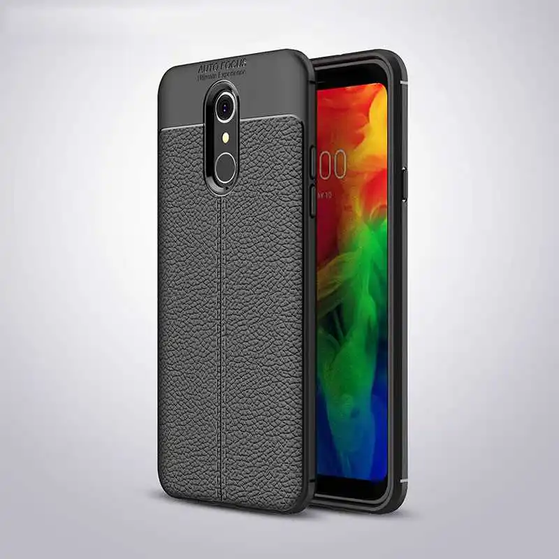 Чехол Mokoemi с личи Ударопрочный Мягкий чехол 5 дюйма для LG Q7 телефона | Мобильные