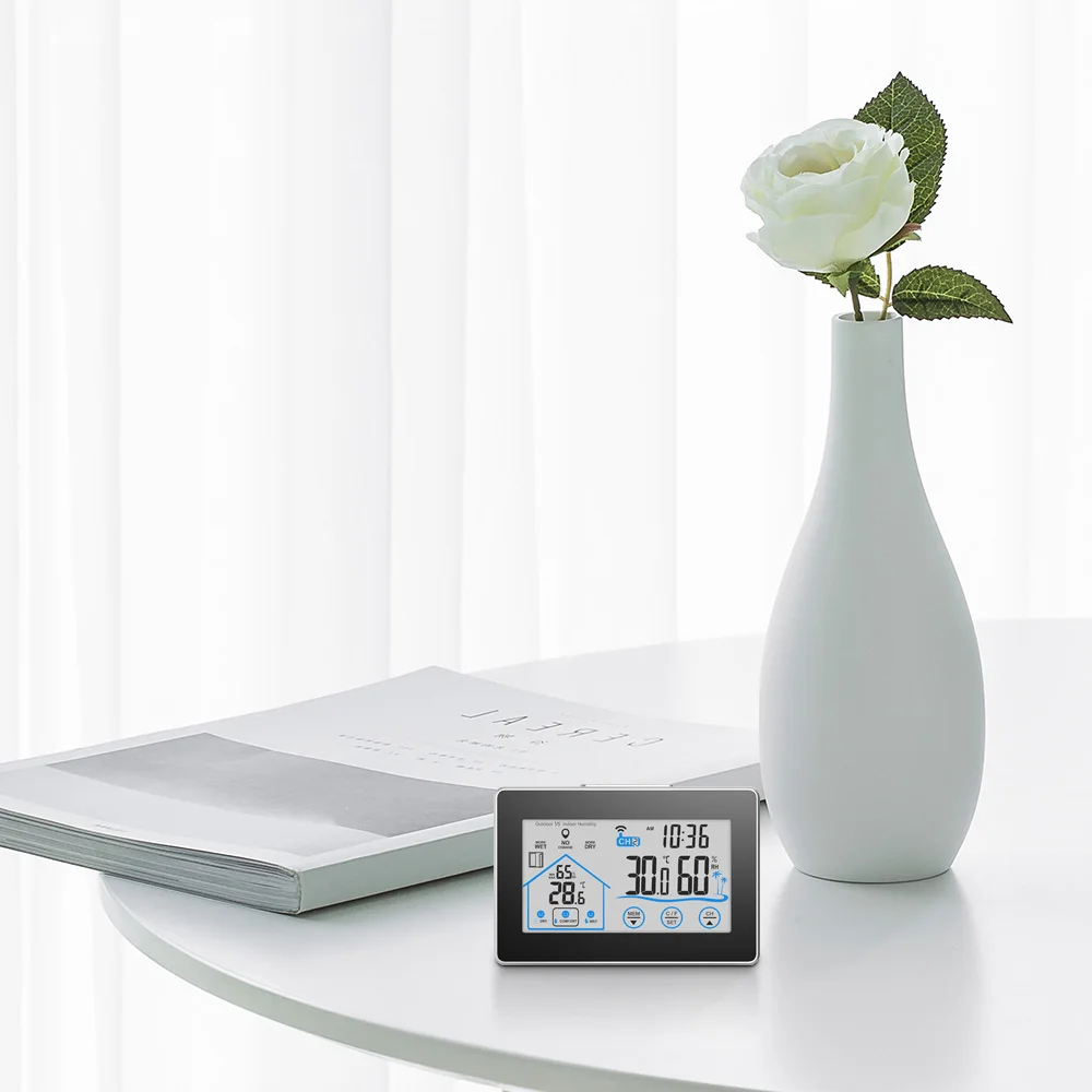 Метеостанция с наружным датчиком цифровой термометр гигрометр для внутренней и