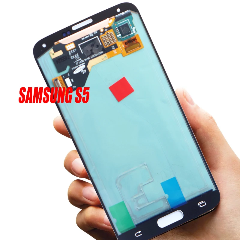 Оригинальный 5 1 дюймовый ЖК дисплей для SAMSUNG Galaxy S5 G900 G900F кодирующий
