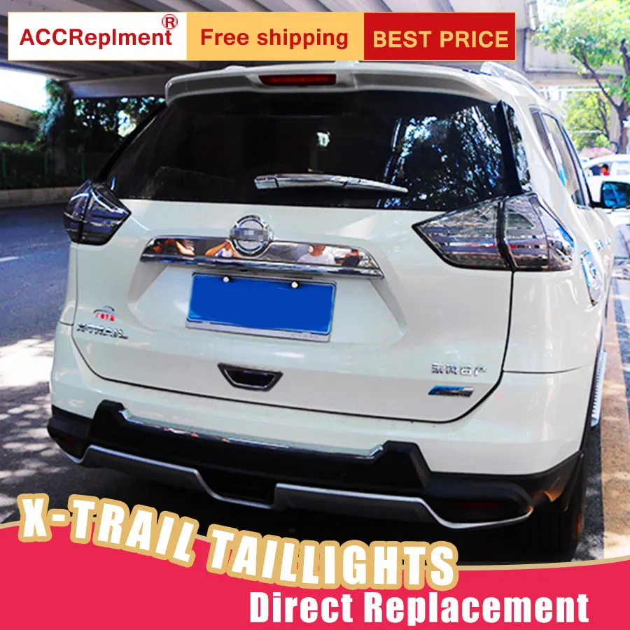 Новый светодиодный задний фонарь s в сборе для Nissan X-Trail 2014-2018 стоп-сигнал DRL