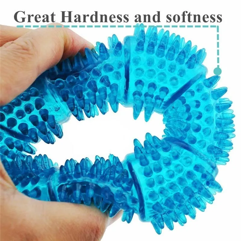 TPR собака скрипучие жевательные игрушки для агрессивных жевателей зубные зубы