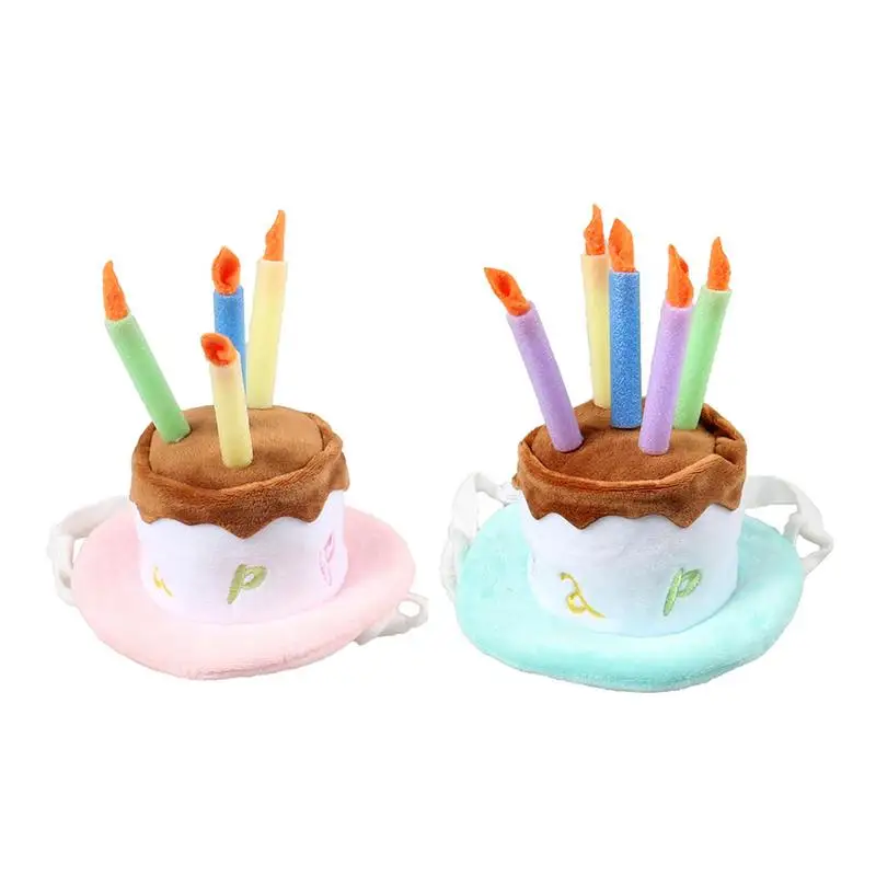 Украшение для домашних животных шляпа собака День рождения со свечей дизайн