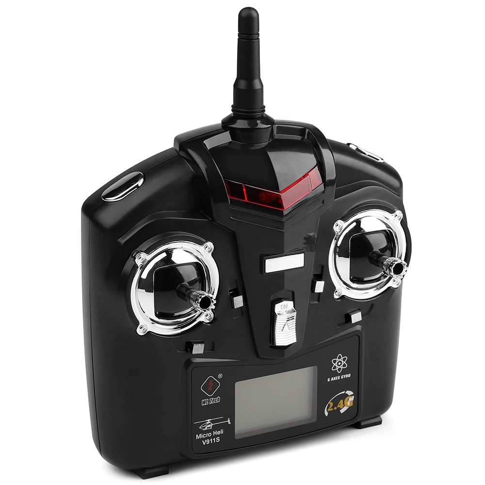 WLtoys V911S 2 4G 4CH 6 Aixs гироскоп Летающий вертолет RTF ЖК дисплей высокая стабильность