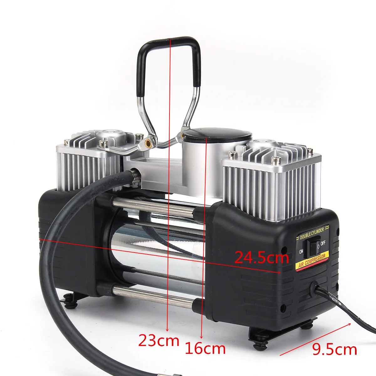 Шины для легковых автомобилей шинный насос 12V 150PSI 150 Вт тяжелый двойной цилиндр воздуха насос компрессора позволяют использовать 3 шт. надувные адаптеры обители