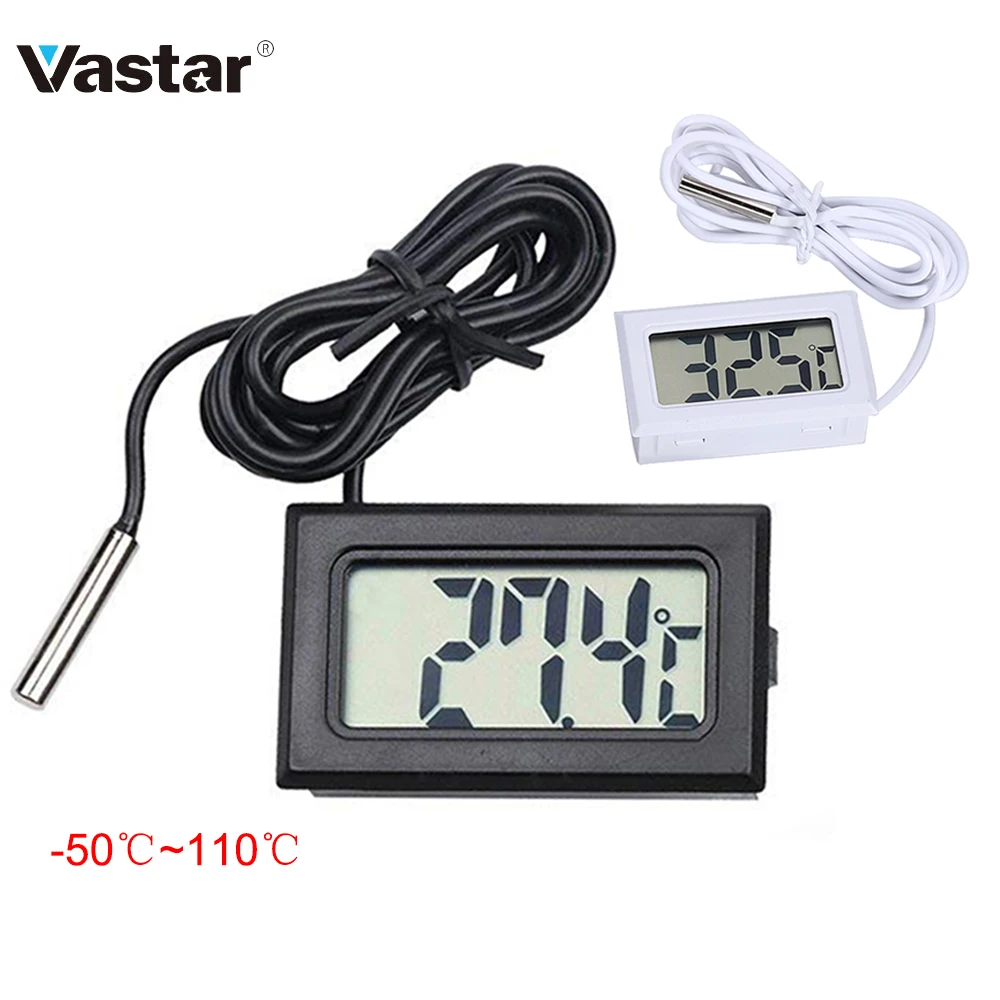 Цифровой мини термометр Vastar с ЖК дисплеем от 50 до 110|Приборы для измерения