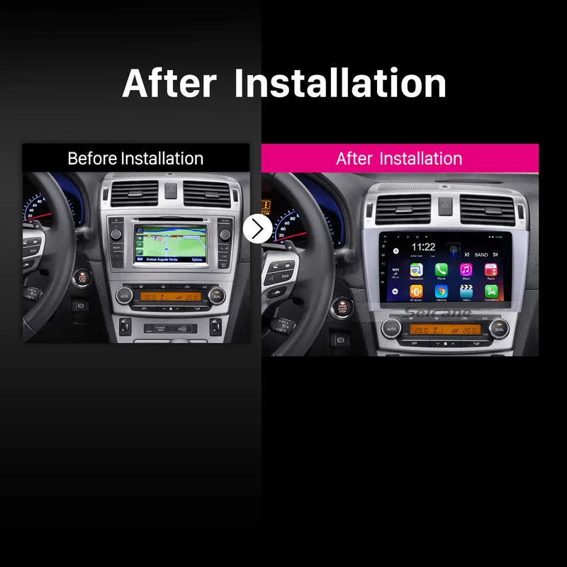 Seicane 2Din GPS Android 8 1 навигация 9 &quotАвтомобильный мультимедийный плеер для Toyota AVENSIS 2009