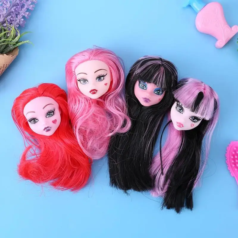 Фея Монстр Кукла голова с волосами ПВХ дьявол голый кукла Игрушка аксессуары |