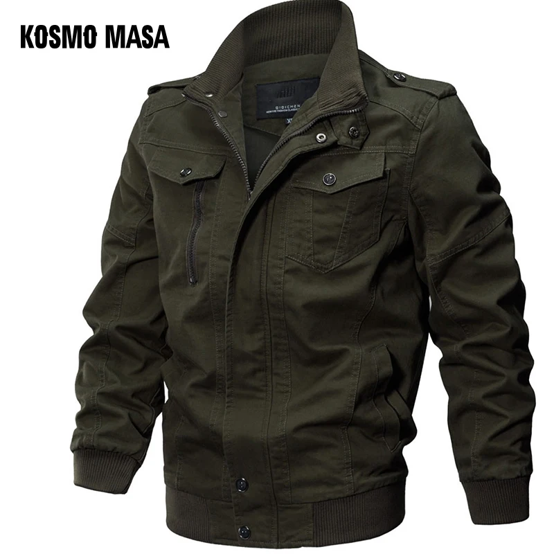 Космо MASA курточка бомбер для мужчин осень зима военные Mens Jackets And Coats черный