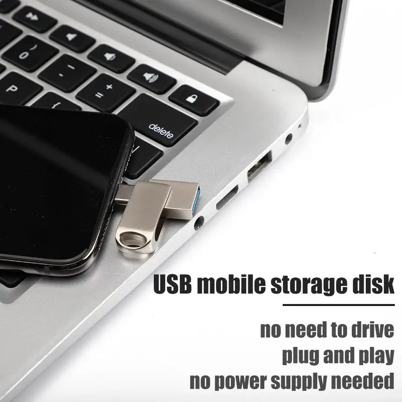 Тип c USB3.0 поворотный двойной разъем флэш памяти диск 16/32/64 ГБ Ручка накопитель для