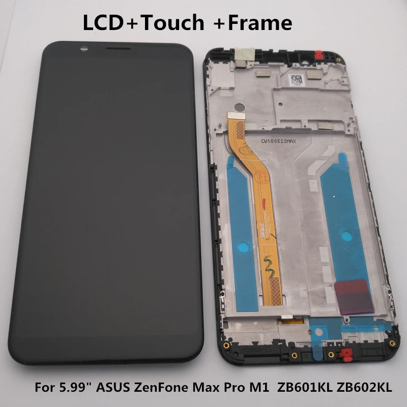 ЖК дисплей 5 99 дюйма для Asus Zenfone Max Pro M1 Zb601kl Zb602kl с дигитайзером сенсорного экрана в
