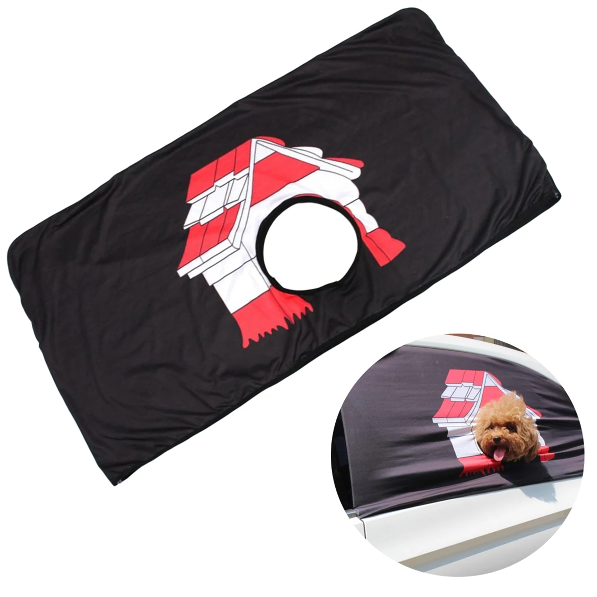 Pet Car Window Sunshade Curtain Auto Static Cling Sun Shade Protector Block Damaging UV Rays Bright Sunlight Heat Styling |
