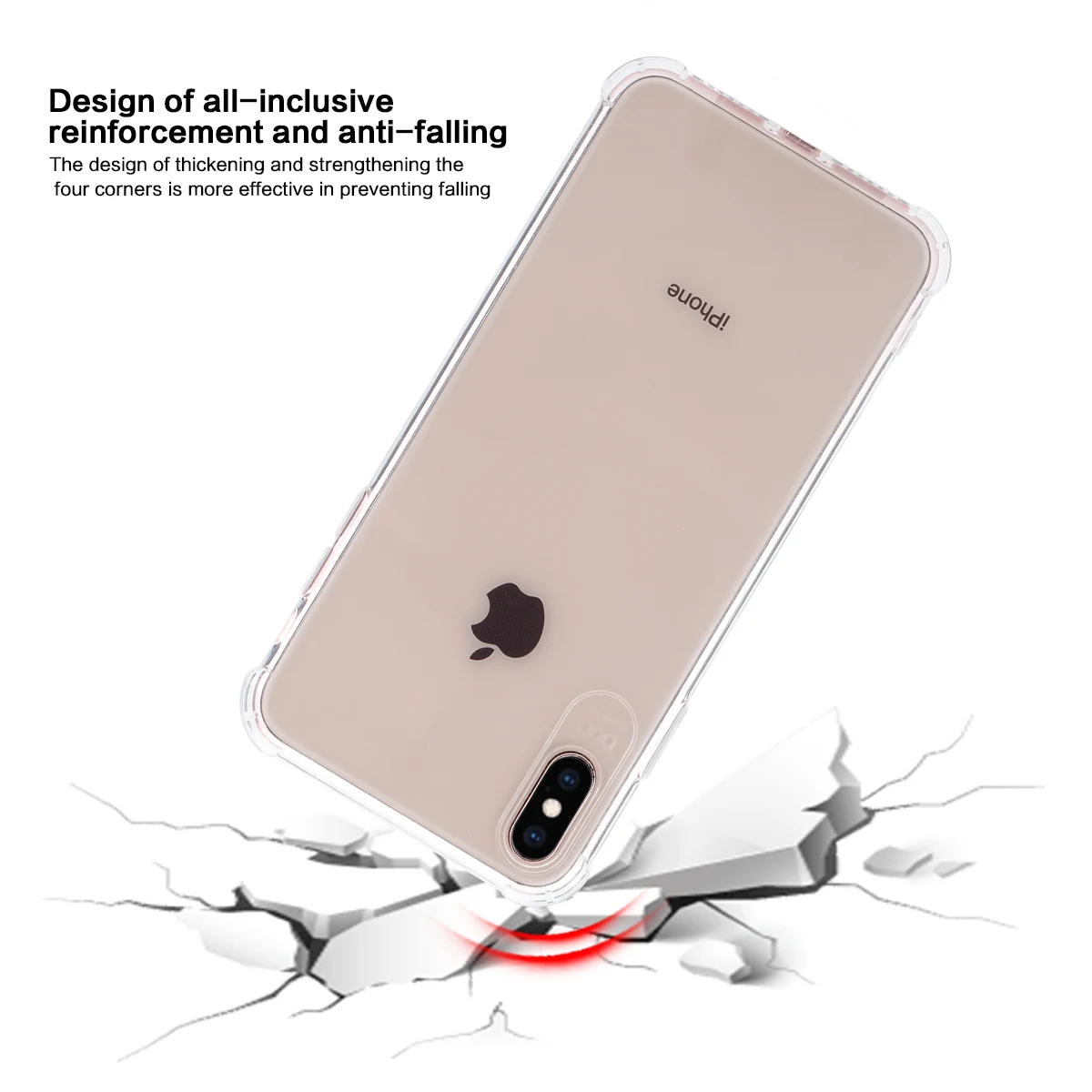 Мягкий силиконовый чехол CASEWIN для iPhone Xs Max Тонкий Ультратонкий матовый из ТПУ