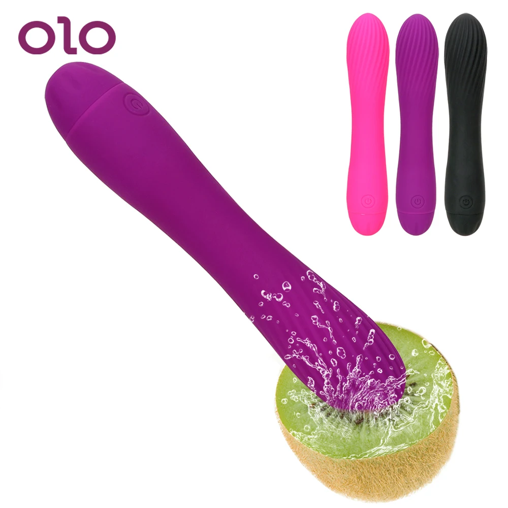 Оло 7 скоростей фаллоимитатор вибратор G spot Массаж вагины клитор стимулирует