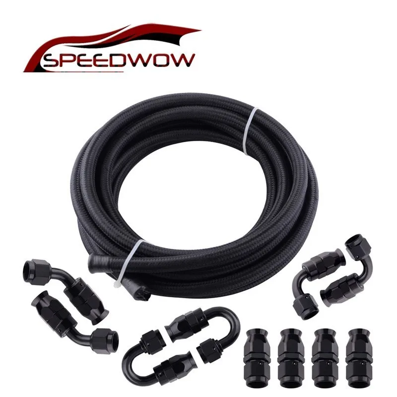 ESPEEDER AN8 0/45/90/180 градусов PTFE шарнирное соединение шланга топливный шланг линия для