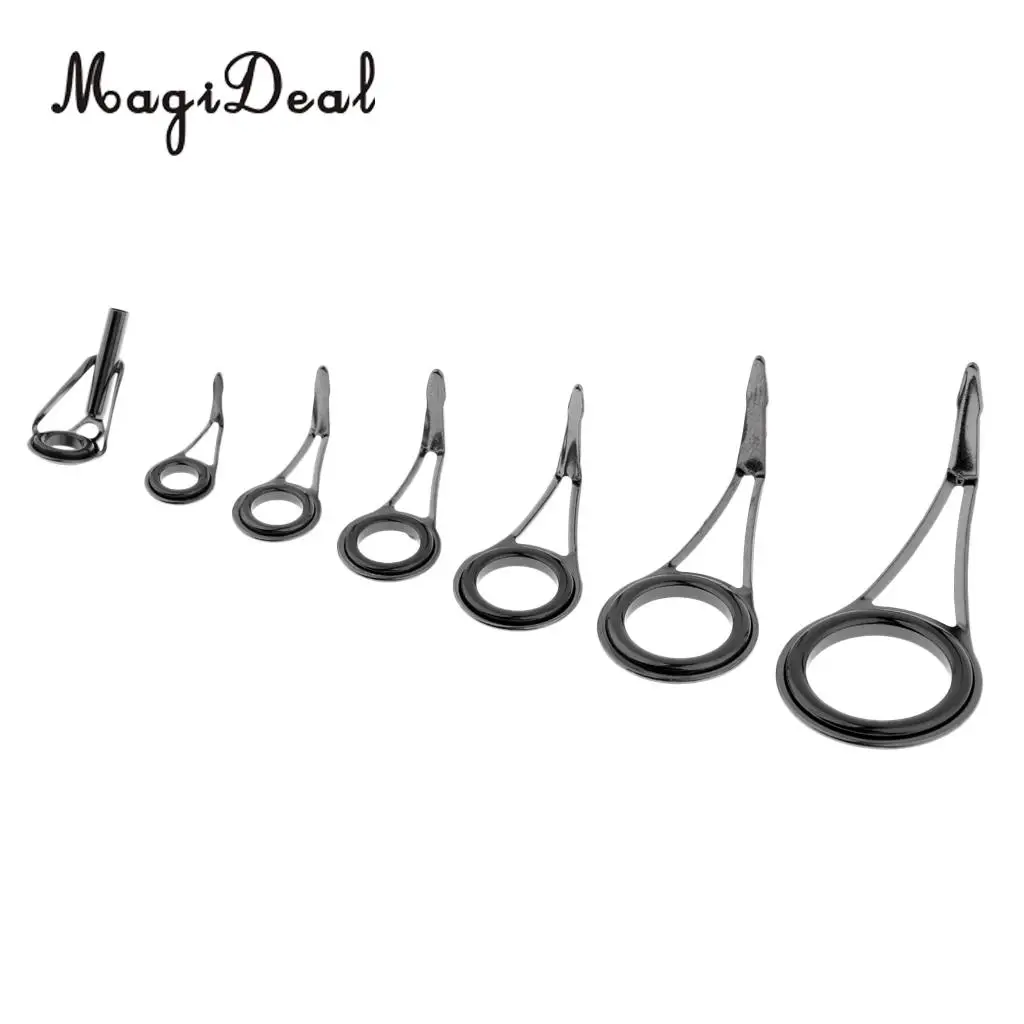 7 шт. керамические направляющие для удочки разных размеров|Рыболовные снасти| |