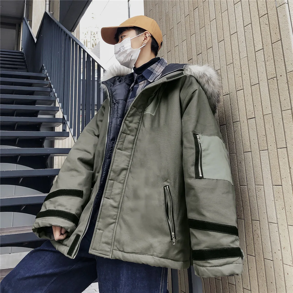 2018 зимняя одежда с новым узором утолщенная короткая хлопковая стеганая H5009/P158 (не