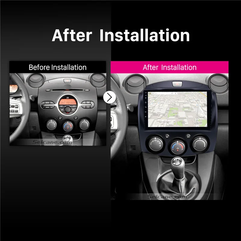 Seicane Android 8 1 автомобильный стерео GPS 9 &quotHD 2Din мультимедийный плеер 3G Wifi для MAZDA
