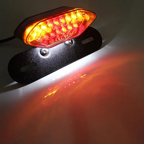 

Мотоцикл мотоцикл 20 светодиодный индикатор заднего тормоза светильник номерной знак лампы