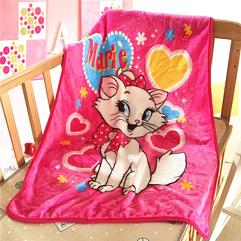 Милый мультяшный текстиль Marie Cat Детский мягкий теплый диван Коралловое Флисовое