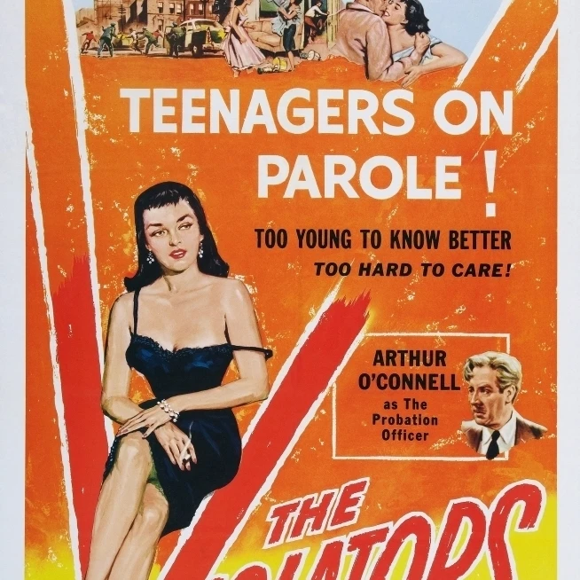 The Violators Us постер художественный нижний левый: Arthur O'Connell 1957 Movie Poster Masterprint