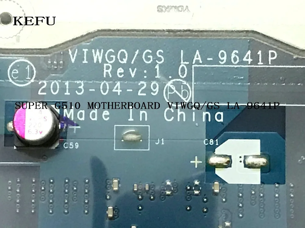 Материнская плата G510 материнская для ноутбука Lenovo VIWGQ/GS LA 9641P|Материнские платы| |