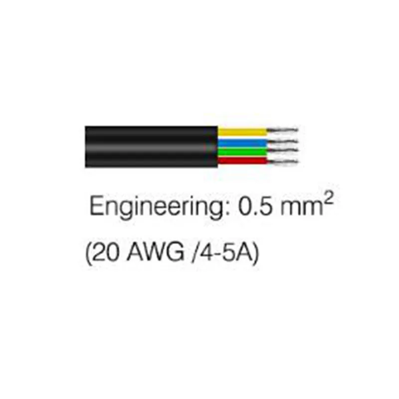 CLAITE 4 Pin 4A 20AWG белый черный Водонепроницаемый женский и мужской соединительный