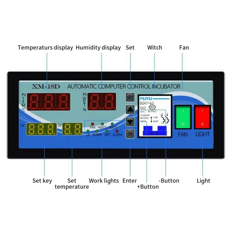 Высокое качество XM 18D многофункциональный контроллер температуры и влажности