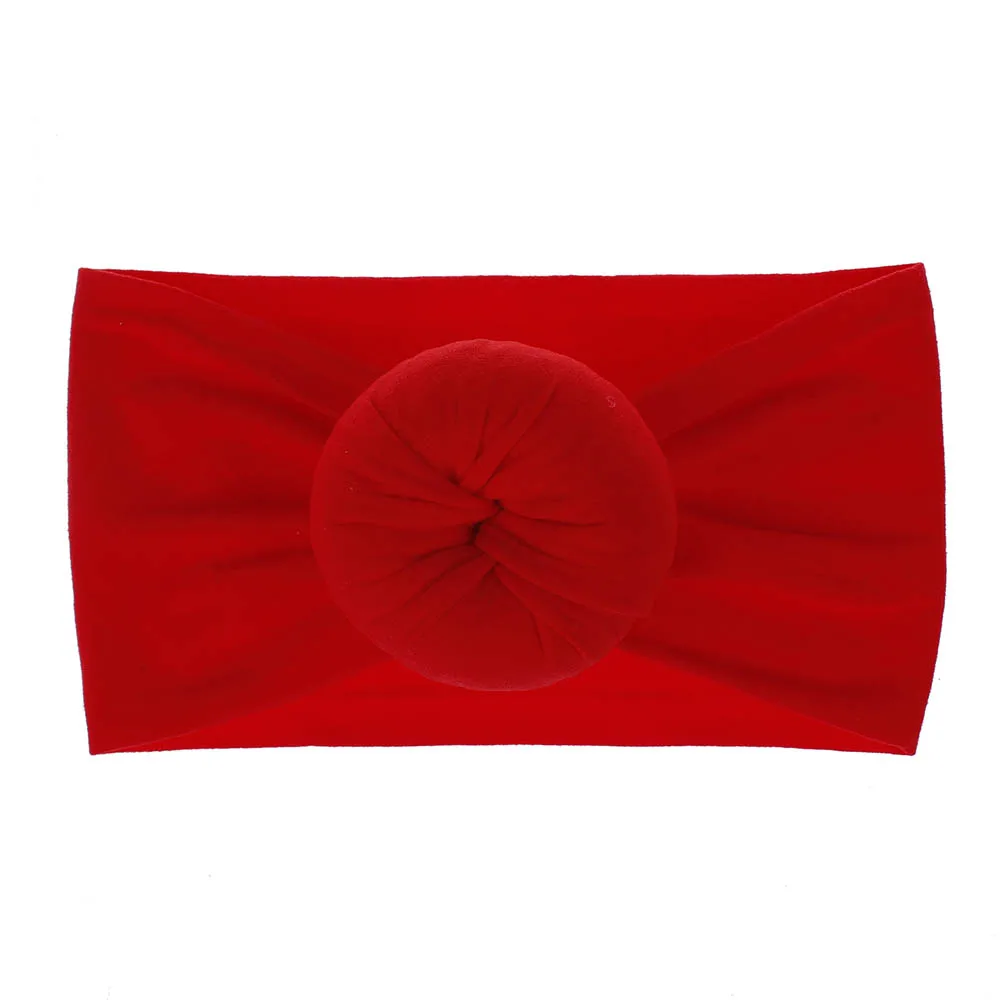 21 Colors Toddler Girls Kids Baby Big Bow Hairband Solid Color Headband Stretch Turban Head Wrap Girl 0-6Y | Детская одежда и