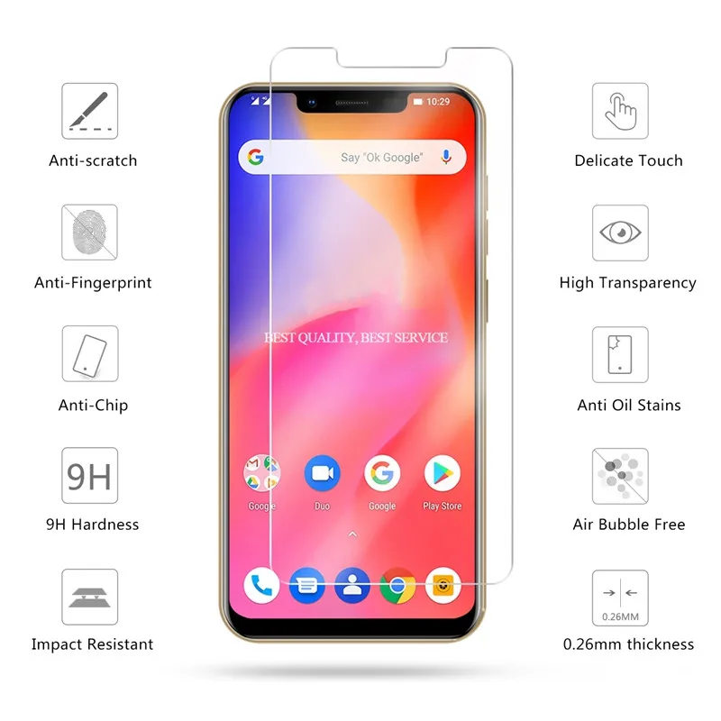 Прозрачная защитная пленка из закаленного стекла для Ulefone power 5 6 3 3S Mix 2 S S9 Pro S10 Note 7