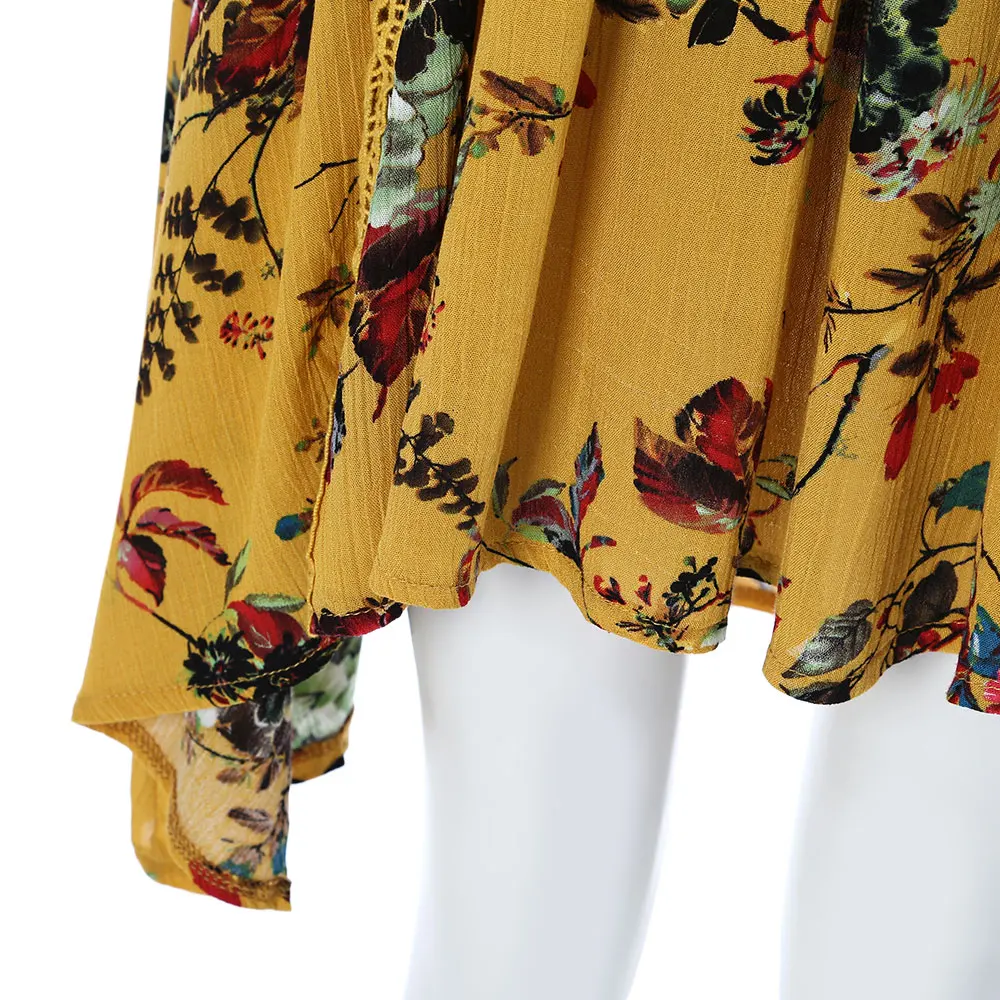 VESTLINDA 2019 женское платье модное с V образным вырезом рукавами фонариками кружево