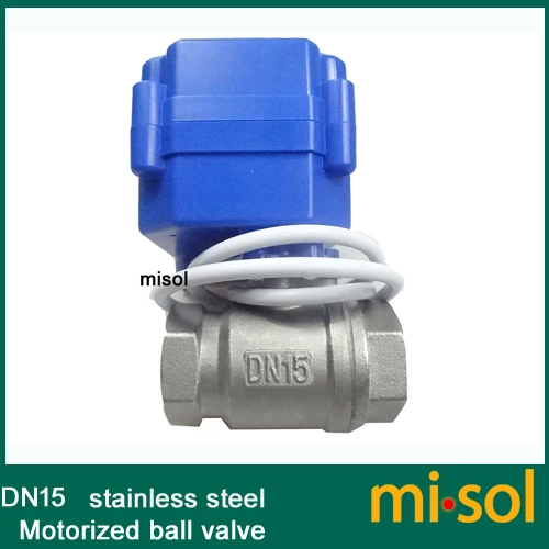 Шаровой кран с электроприводом Misol 10x G1/2 &quotDN15 9 24 В постоянного тока CR04