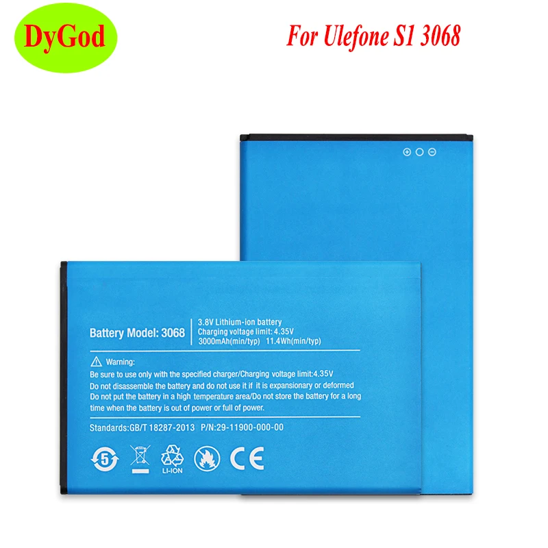 DyGod 3000 мАч Высокое качество для Ulefone S1 3068 батарея Замена батареи Bateria