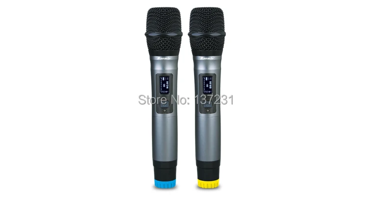 UHF истинное Разнообразие беспроводной микрофон Baomic BM 8500 двойной Ручной для КТВ